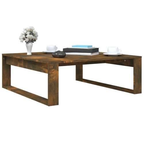 Stolić za kavu dimljeni hrast 100x100x35 cm konstruirano drvo - Dimljeni hrast 100 x 100 cm 1 Cijena