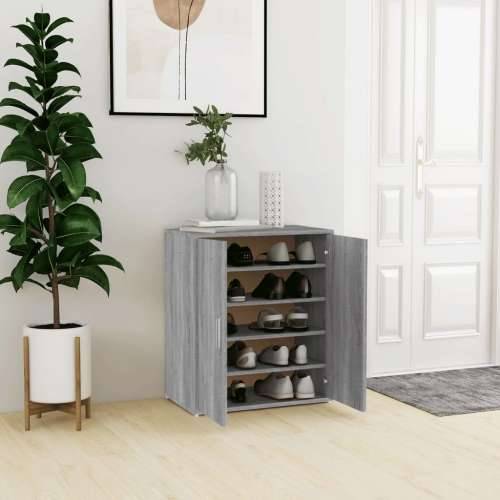 Ormarić za cipele sivi hrast 60 x 35 x 70 cm konstruirano drvo - Sivi hrast sonoma 60 x 35 x 70 cm 1 shoe cabinet with door Cijena
