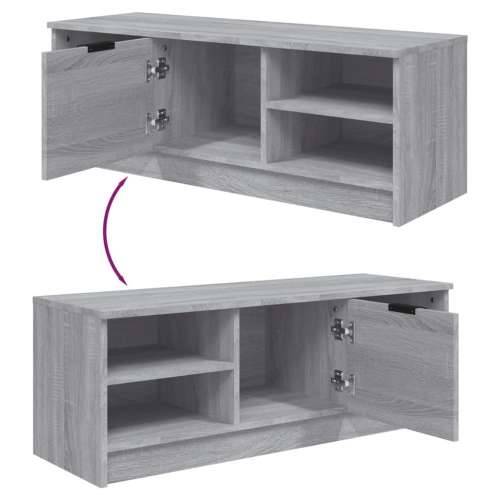 TV ormarić boja hrasta sonome 102x35,5x36,5cm konstruirano drvo - Sivi hrast sonoma 1 Cijena