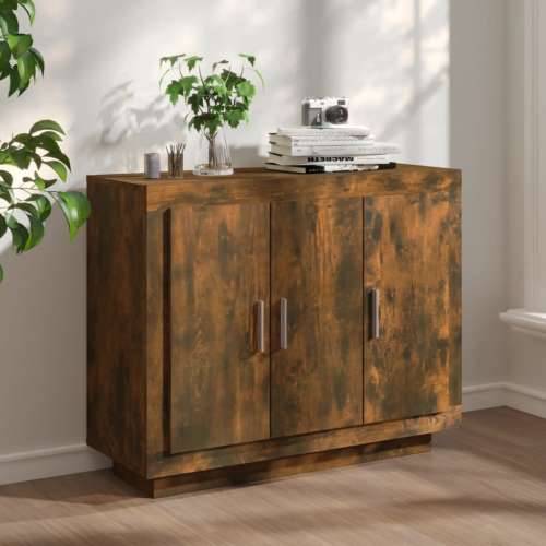 Komoda boja dimljenog hrasta 92x35x75 cm od konstruiranog drva - Dimljeni hrast 1 Cijena