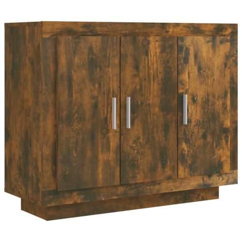 Komoda boja dimljenog hrasta 92x35x75 cm od konstruiranog drva - Dimljeni hrast 1 Cijena