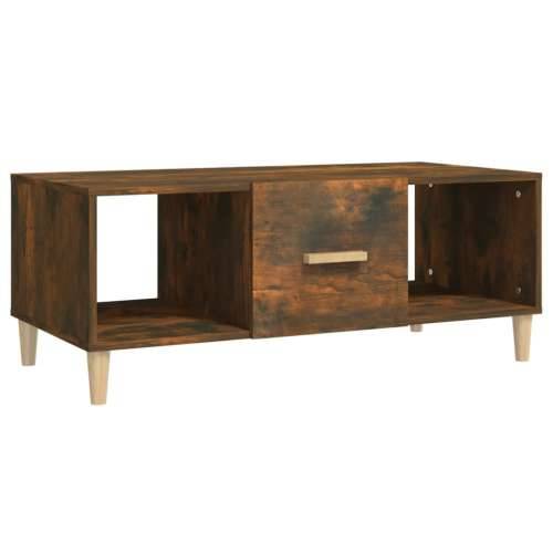 Stolić za kavu boja hrasta 102 x 50 x 40 cm konstruirano drvo - Dimljeni hrast 1 Cijena