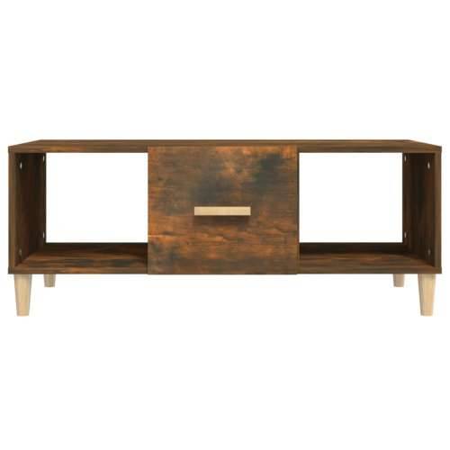 Stolić za kavu boja hrasta 102 x 50 x 40 cm konstruirano drvo - Dimljeni hrast 1 Cijena