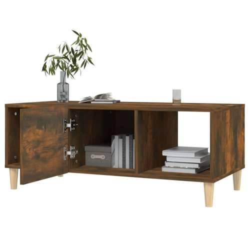 Stolić za kavu boja hrasta 102 x 50 x 40 cm konstruirano drvo - Dimljeni hrast 1 Cijena