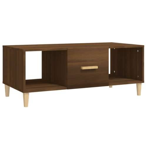 Stolić za kavu boja hrasta 102 x 50 x 40 cm konstruirano drvo - Smeđi hrast 1 Cijena