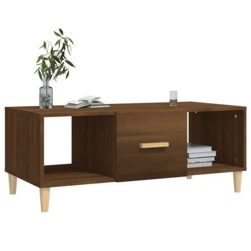 Stolić za kavu boja hrasta 102 x 50 x 40 cm konstruirano drvo - Smeđi hrast 1 Cijena