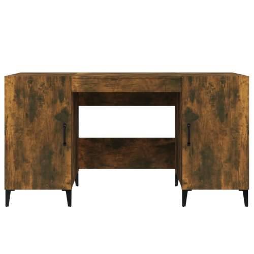 Radni stol boja dimljenog hrasta 140x50x75 cm konstruirano drvo - Dimljeni hrast Cijena