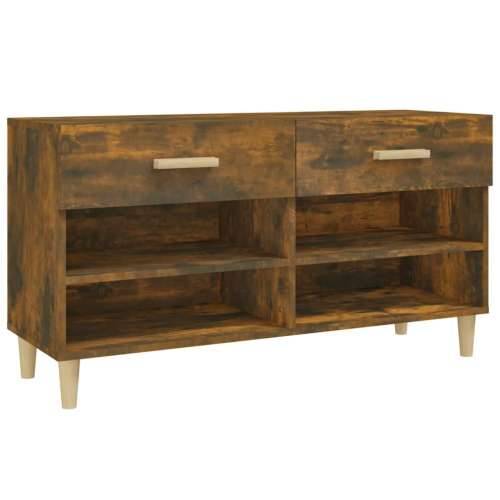 Ormarić za cipele dimljeni hrast 102x35x55 cm konstruirano drvo - Dimljeni hrast 1 Cijena