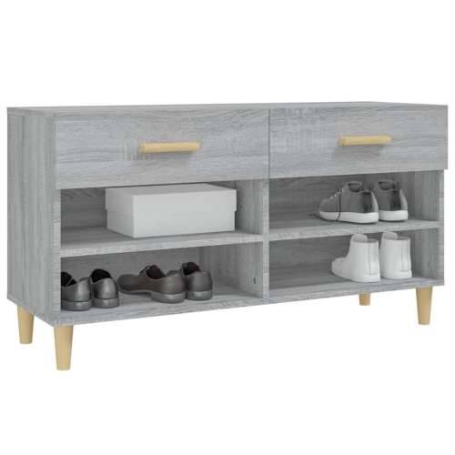 Ormarić za cipele sivi hrast 102 x 35 x 55 cm konstruirano drvo - Sivi hrast sonoma 1 Cijena