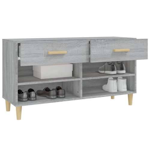Ormarić za cipele sivi hrast 102 x 35 x 55 cm konstruirano drvo - Sivi hrast sonoma 1 Cijena