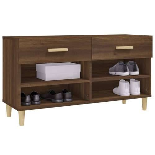 Ormarić za cipele smeđi hrast 102x35x55 cm konstruirano drvo - Smeđi hrast 1 Cijena