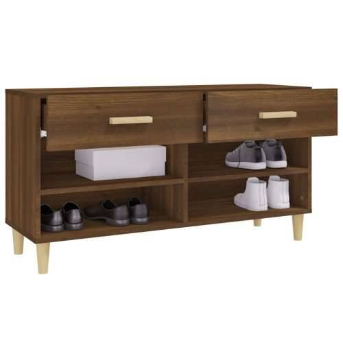 Ormarić za cipele smeđi hrast 102x35x55 cm konstruirano drvo - Smeđi hrast 1 Cijena