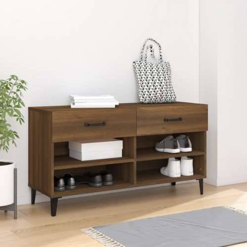 Ormarić za cipele smeđi hrast 102x35x55 cm konstruirano drvo - Smeđi hrast 1 Cijena