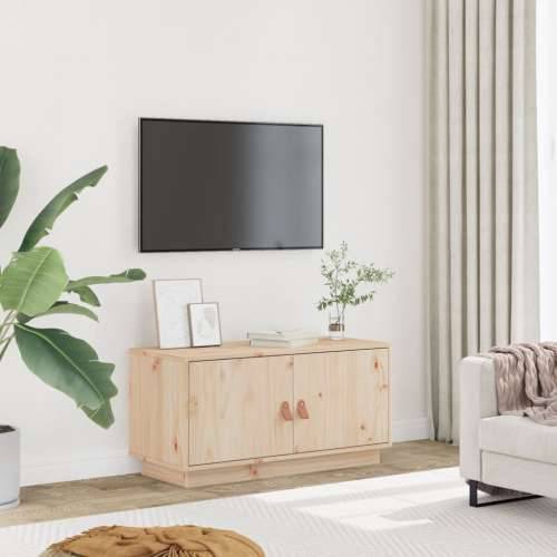 TV ormarić 80 x 34 x 40 cm od masivne borovine - Prirodna 1 Cijena