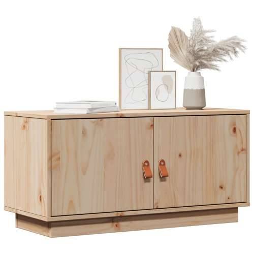 TV ormarić 80 x 34 x 40 cm od masivne borovine - Prirodna 1 Cijena