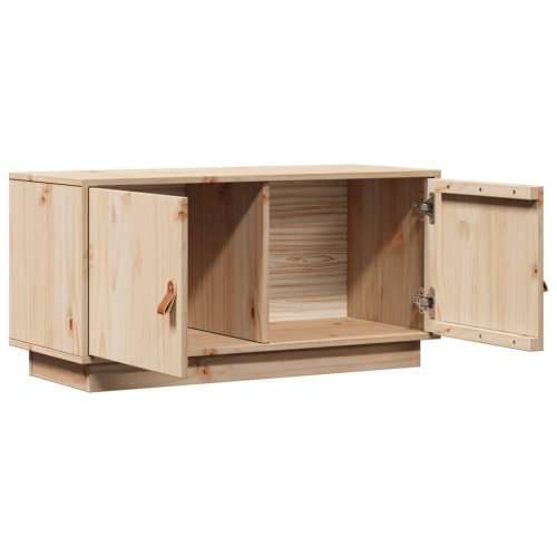 TV ormarić 80 x 34 x 40 cm od masivne borovine - Prirodna 1 Cijena