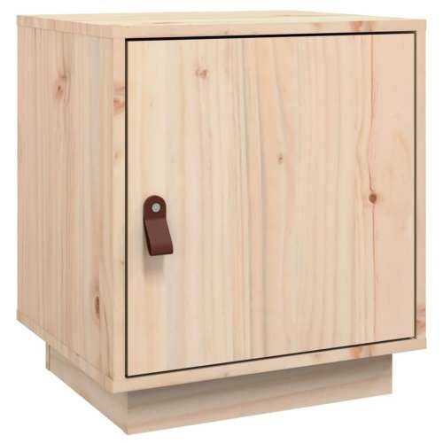Noćni ormarić 40 x 34 x 45 cm od masivne borovine - Prirodna 1 Cijena
