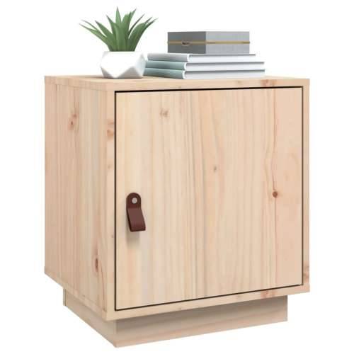 Noćni ormarić 40 x 34 x 45 cm od masivne borovine - Prirodna 1 Cijena