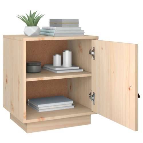 Noćni ormarić 40 x 34 x 45 cm od masivne borovine - Prirodna 1 Cijena