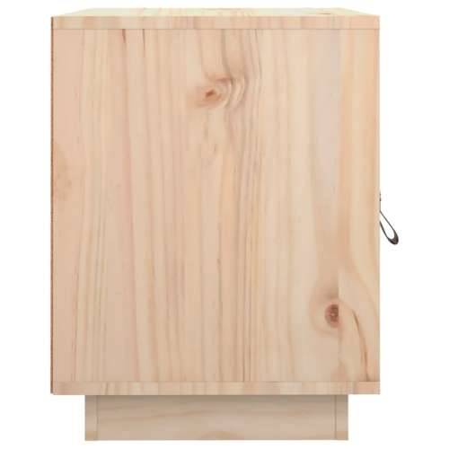 Noćni ormarić 40 x 34 x 45 cm od masivne borovine - Prirodna 1 Cijena