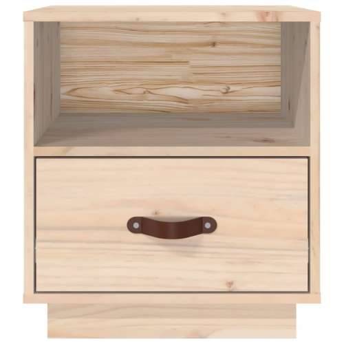 Noćni ormarić 40 x 34 x 45 cm od masivne borovine - Prirodna 1 Cijena