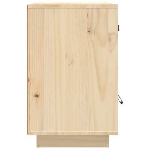 Noćni ormarić 40 x 34 x 45 cm od masivne borovine - Prirodna 1 Cijena