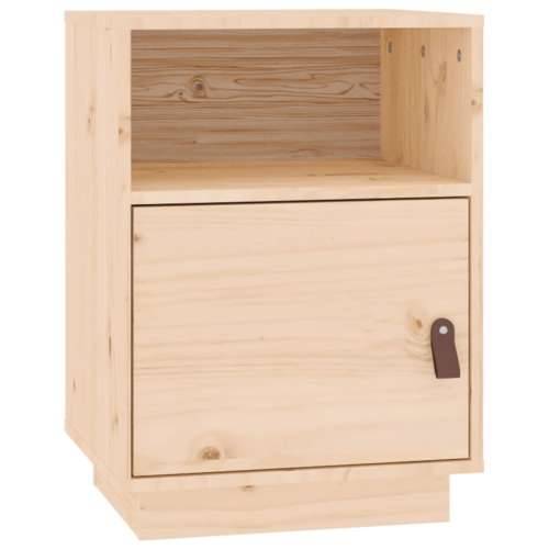 Noćni ormarić 40 x 34 x 45 cm od masivne borovine - Prirodna 1 Cijena
