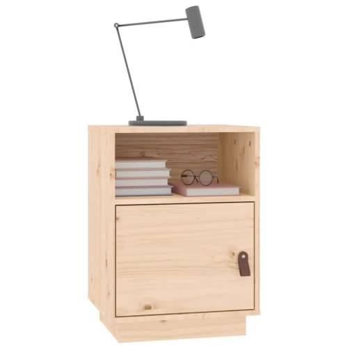 Noćni ormarić 40 x 34 x 45 cm od masivne borovine - Prirodna 1 Cijena