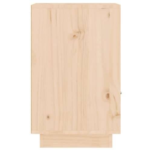 Noćni ormarić 40 x 34 x 45 cm od masivne borovine - Prirodna 1 Cijena