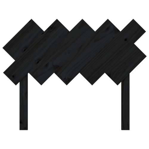Uzglavlje za krevet crno 104 x 3 x 80,5 cm od masivne borovine - Crna 104 x 80.5 cm 1 Cijena