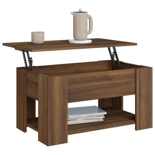 Stolić za kavu smeđi hrast 79 x 49 x 41 cm konstruirano drvo - Smeđi hrast 79 x 49 x 42.5 cm 1 Cijena