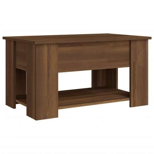 Stolić za kavu smeđi hrast 79 x 49 x 41 cm konstruirano drvo - Smeđi hrast 79 x 49 x 42.5 cm 1 Cijena