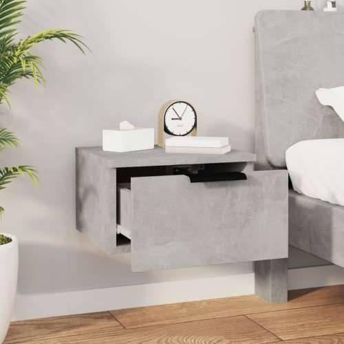 Zidni noćni ormarići 2 kom siva boja betona 34 x 30 x 20 cm - Beton siva 2 Cijena
