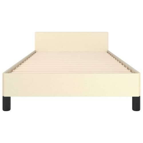 Okvir kreveta s uzglavljem bez madraca krem 90x190 cm - Krema 90 x 190 cm Cijena
