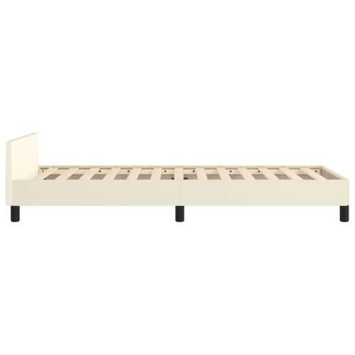 Okvir kreveta s uzglavljem bez madraca krem 90x190 cm - Krema 90 x 190 cm Cijena