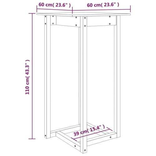 Barski stol 60 x 60 x 110 cm od masivne borovine Cijena