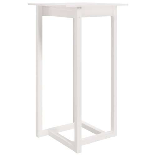 Barski stol bijeli 60 x 60 x 110 cm od masivne borovine Cijena