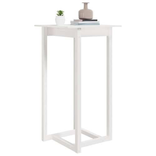 Barski stol bijeli 60 x 60 x 110 cm od masivne borovine - Bijela 60 x 60 x 110 cm 1 Cijena