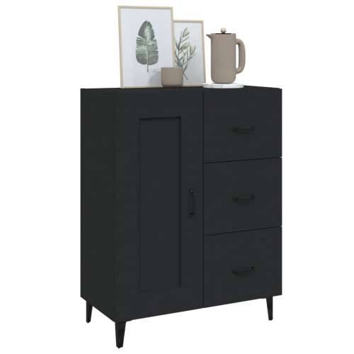 Komoda crna 69,5 x 34 x 90 cm od konstruiranog drva - Crna 1 Cijena