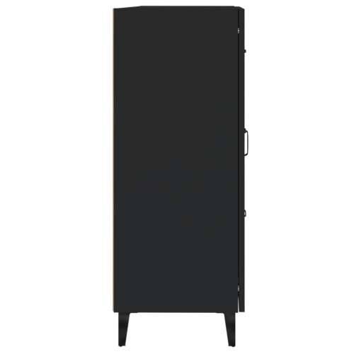Komoda crna 69,5 x 34 x 90 cm od konstruiranog drva - Crna 1 Cijena