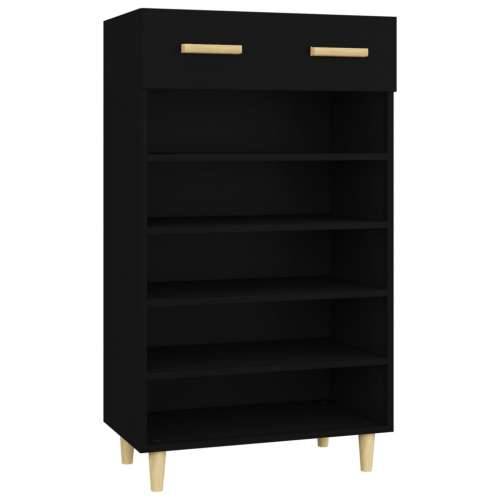 Ormarić za cipele crni 60 x 35 x 105 cm od konstruiranog drva - Crna 1 Cijena