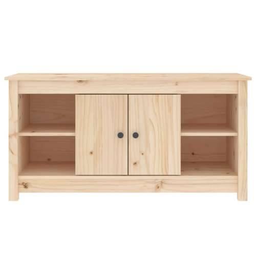 TV ormarić 103 x 36,5 x 52 cm od masivne borovine - Prirodna 1 Cijena