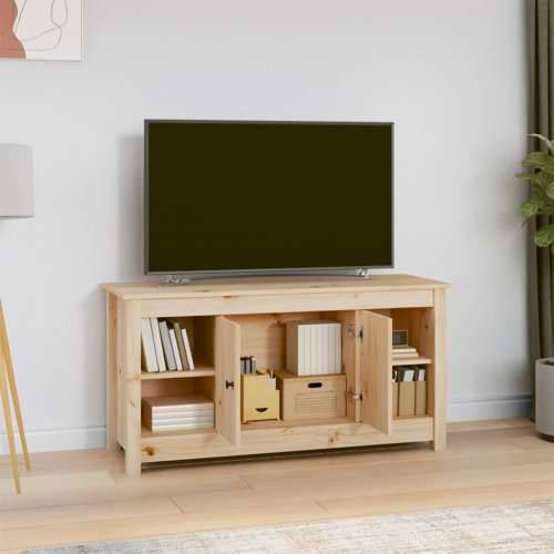 TV ormarić 103 x 36,5 x 52 cm od masivne borovine - Prirodna 1 Cijena