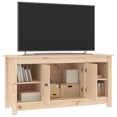 TV ormarić 103 x 36,5 x 52 cm od masivne borovine - Prirodna 1 Cijena