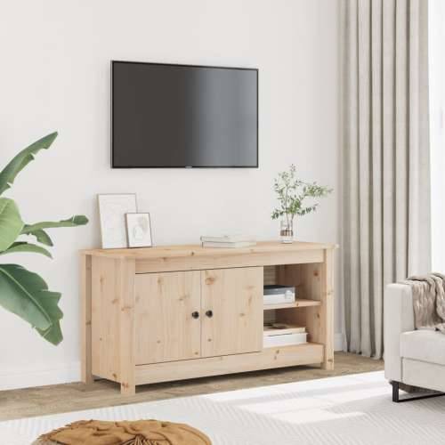 TV ormarić 103 x 36,5 x 52 cm od masivne borovine - Prirodna 1 Cijena