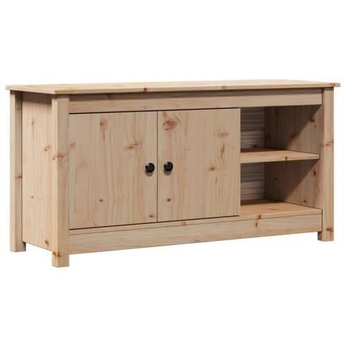 TV ormarić 103 x 36,5 x 52 cm od masivne borovine - Prirodna 1 Cijena