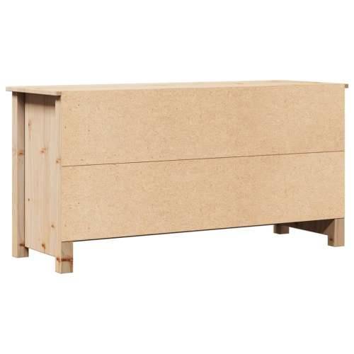 TV ormarić 103 x 36,5 x 52 cm od masivne borovine - Prirodna 1 Cijena