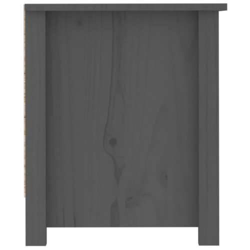 Ormarić za cipele sivi 110 x 38 x 45,5 cm od masivne borovine - Siva 1 Cijena