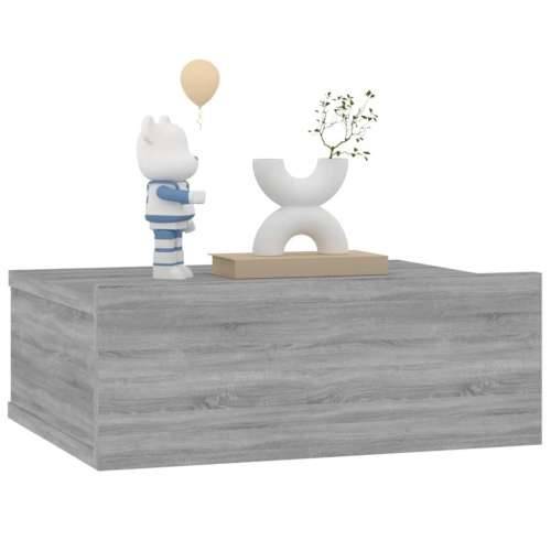 Viseći noćni ormarići 2 kom boja hrasta 40 x 30 x 15 cm drveni - Sivi hrast sonoma 2 Cijena