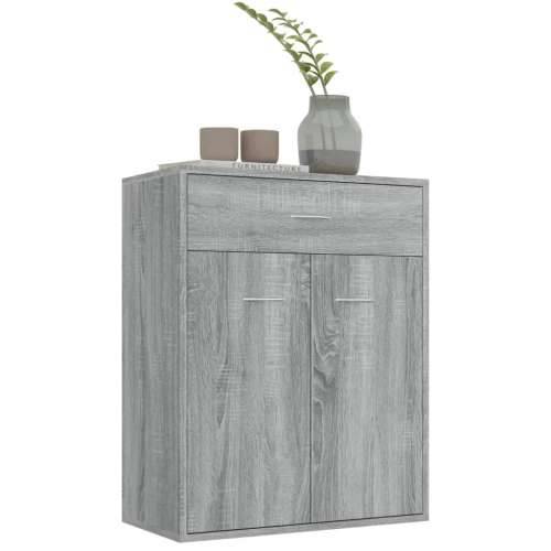 Komoda boja hrasta sonome 60 x 30 x 75 cm od konstruiranog drva - Sivi hrast sonoma 1 Cijena